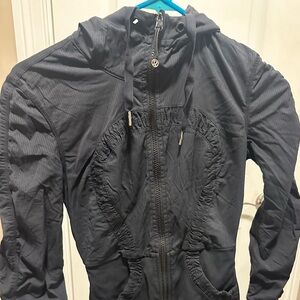 Lululemon dance studio full zip reversible hoodie jacket size 4